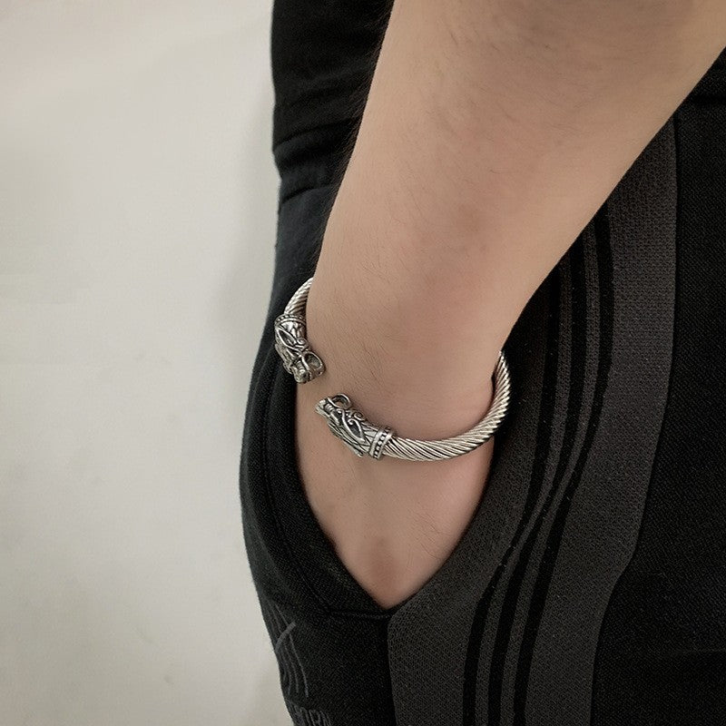 Men's Double Faucet Opening Adjustable Bracelet