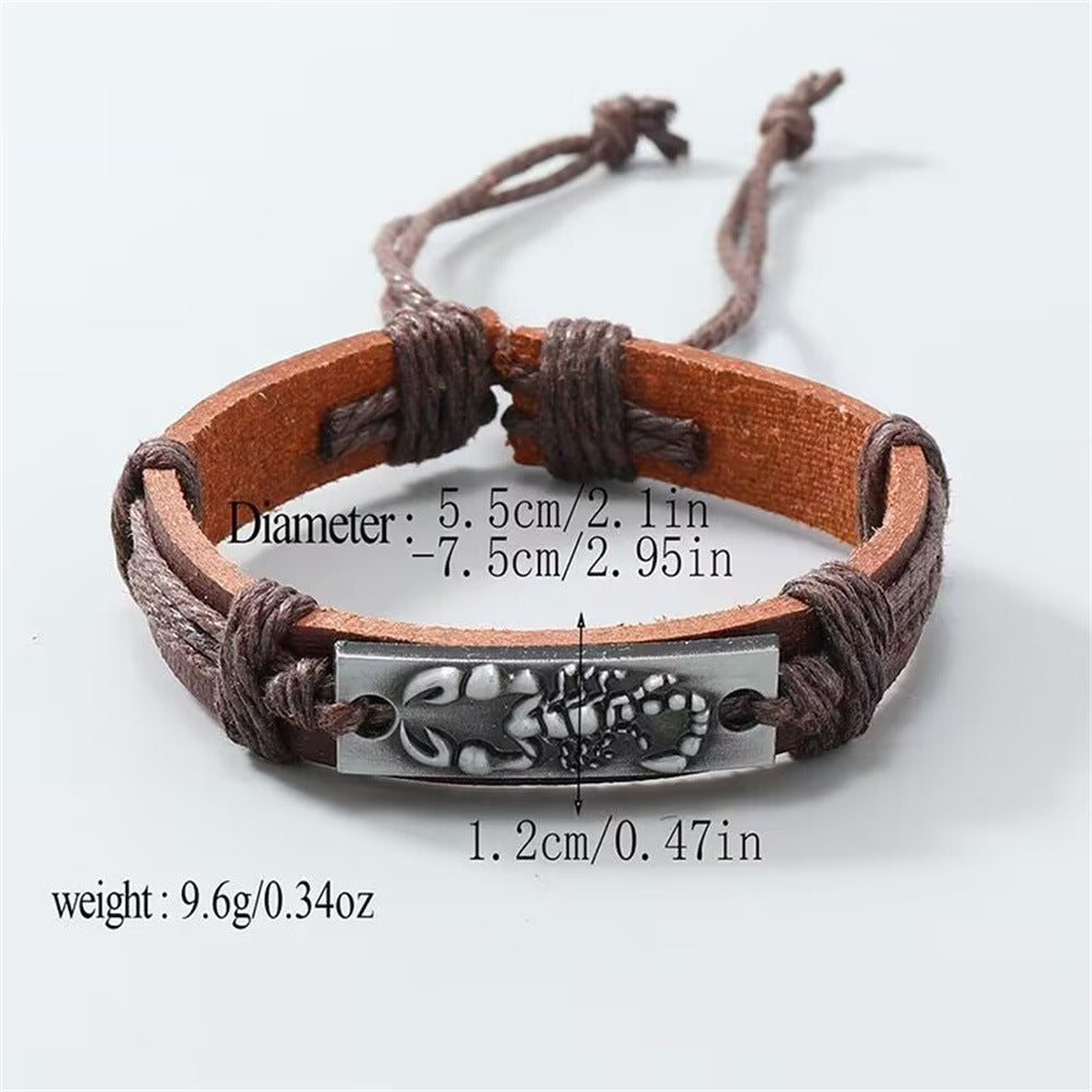 Woven Retro Leather Bracelets
