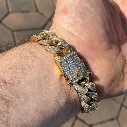 Full Diamond Cuban Bracelet