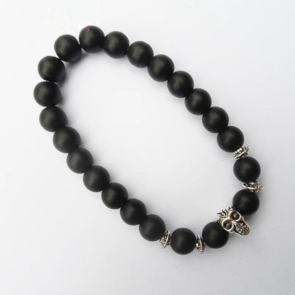 Retro Black Matte Matte Beads