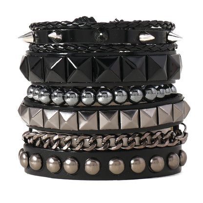 Multi Layer Punk Style Chain Bracelet