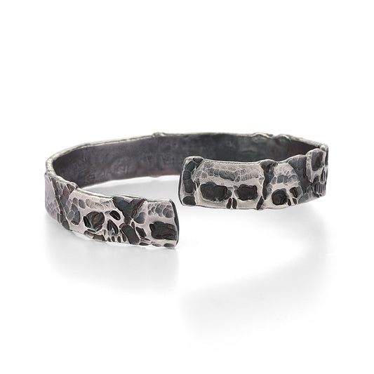 Night Ghosts Skeleton Bracelet For Men Retro  Opening Bracelet