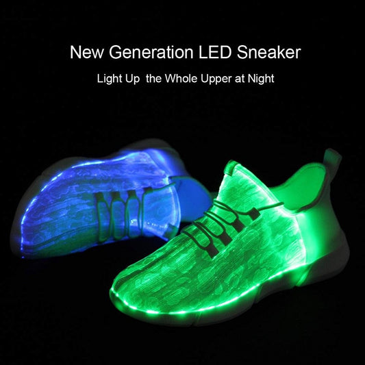 Luminous Fiber Optic Shoes