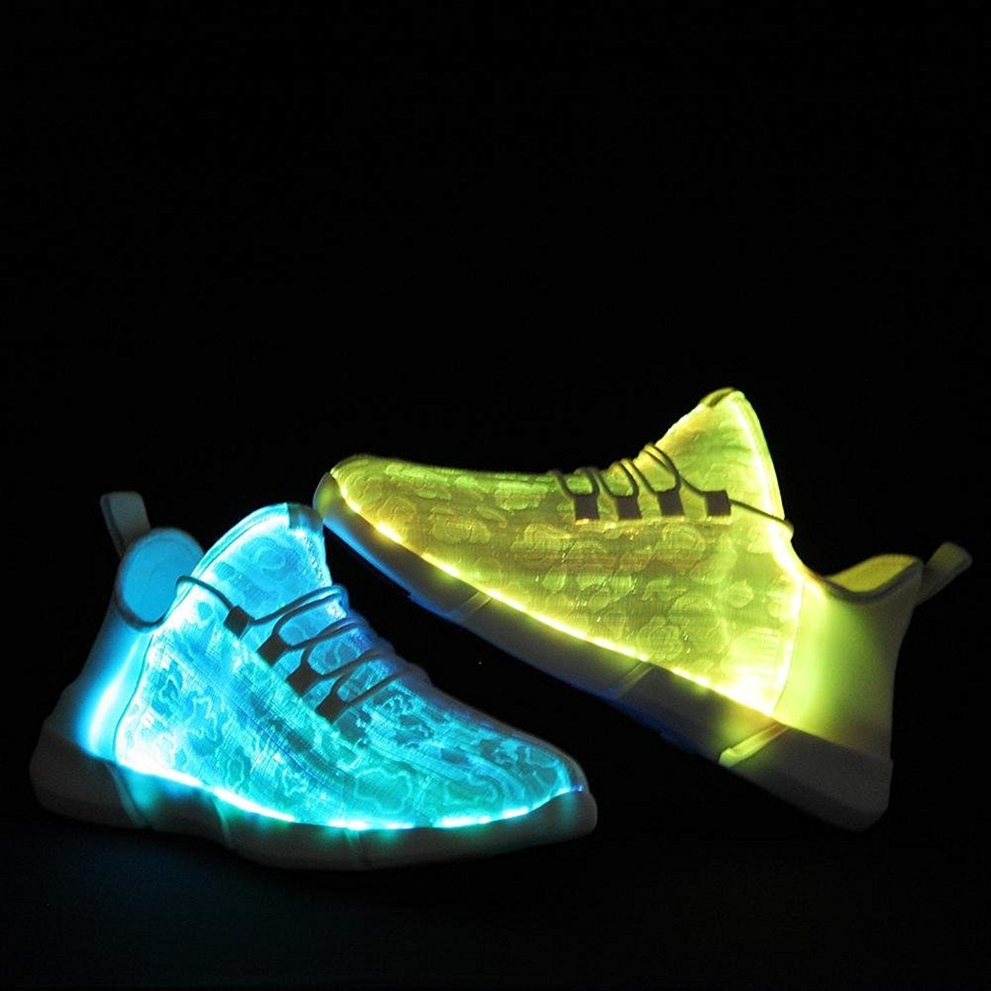 Luminous Fiber Optic Shoes