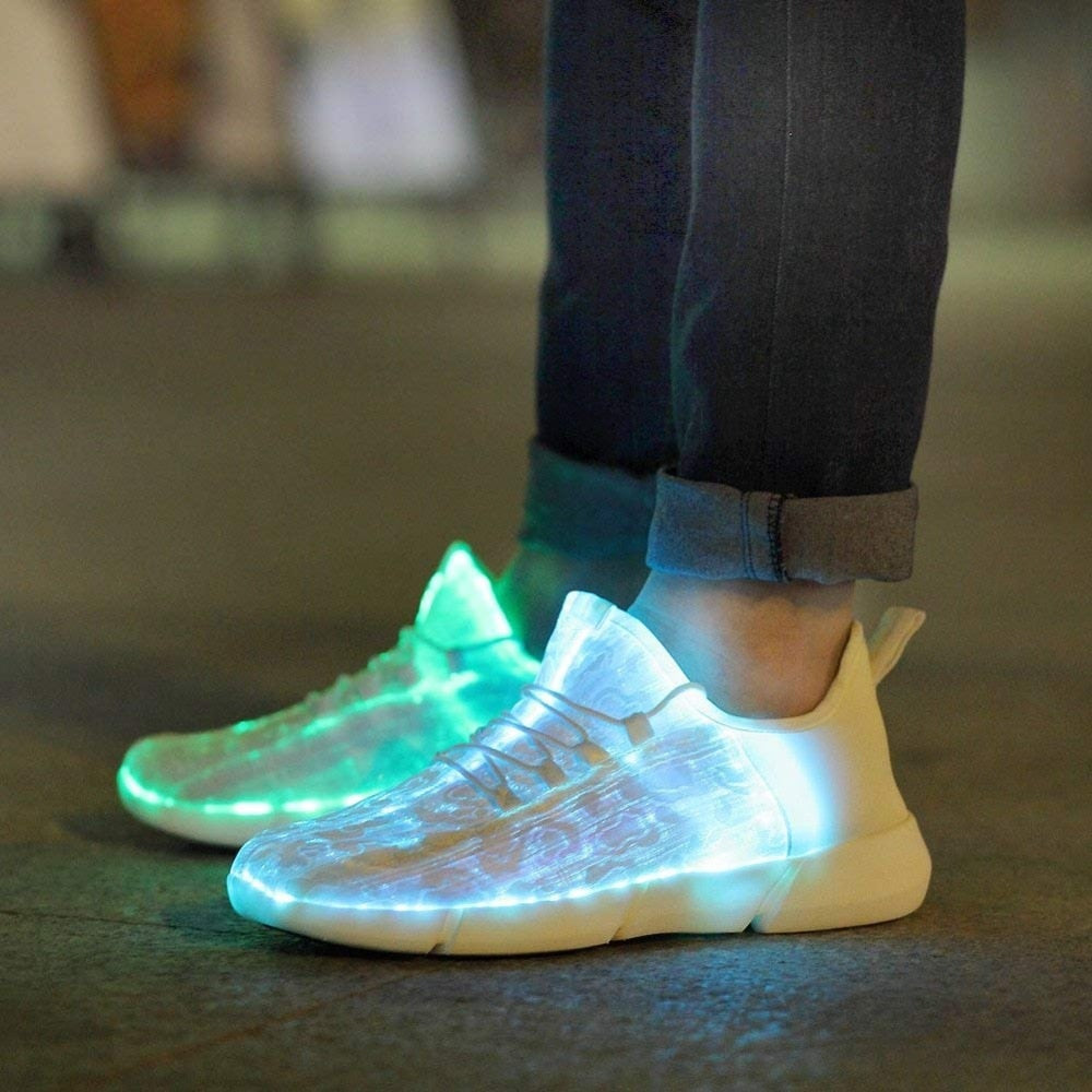 Luminous Fiber Optic Shoes