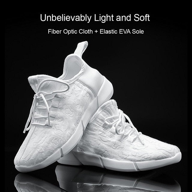 Luminous Fiber Optic Shoes